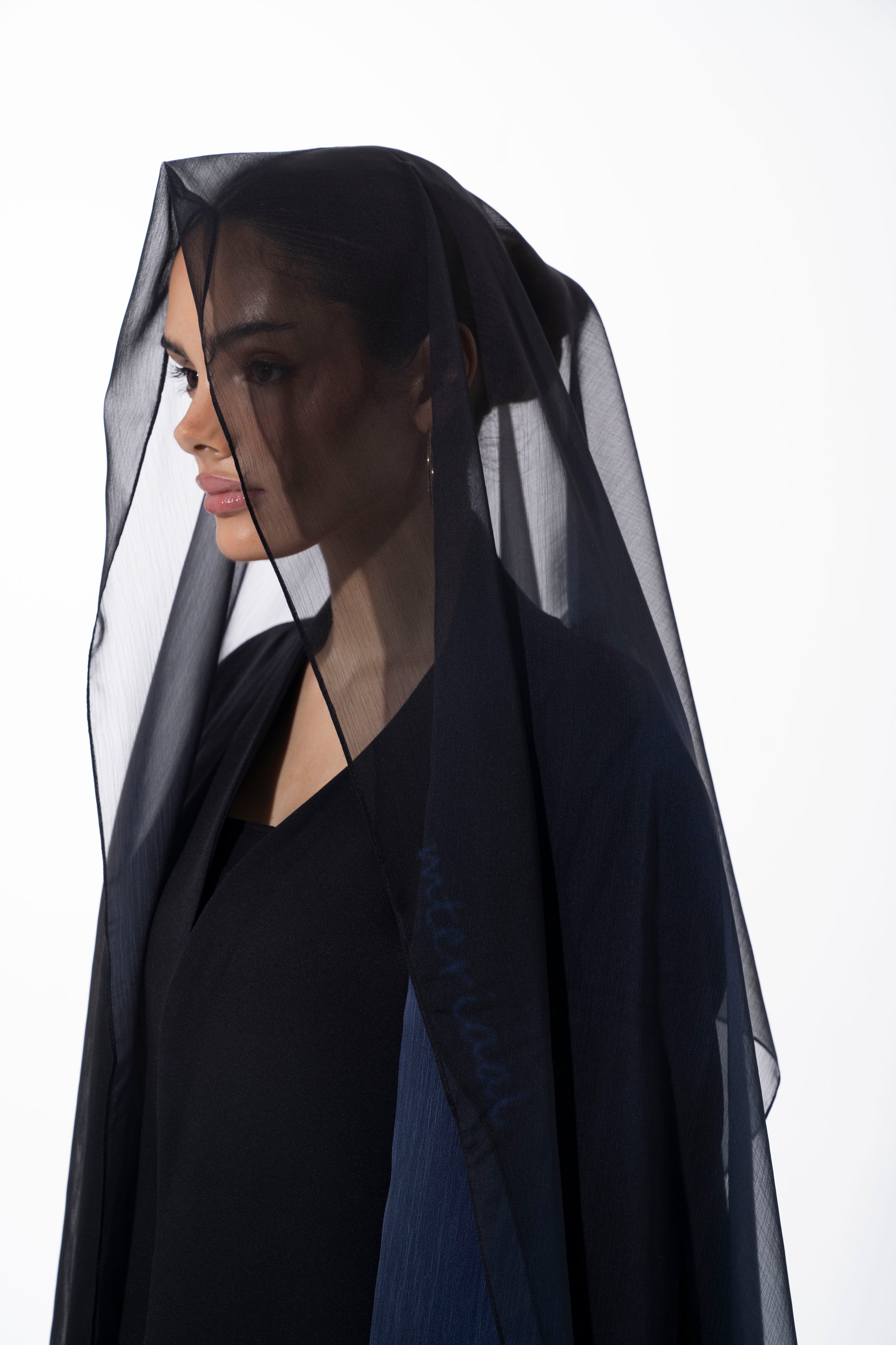Printed Crepe/ Blue Orchid