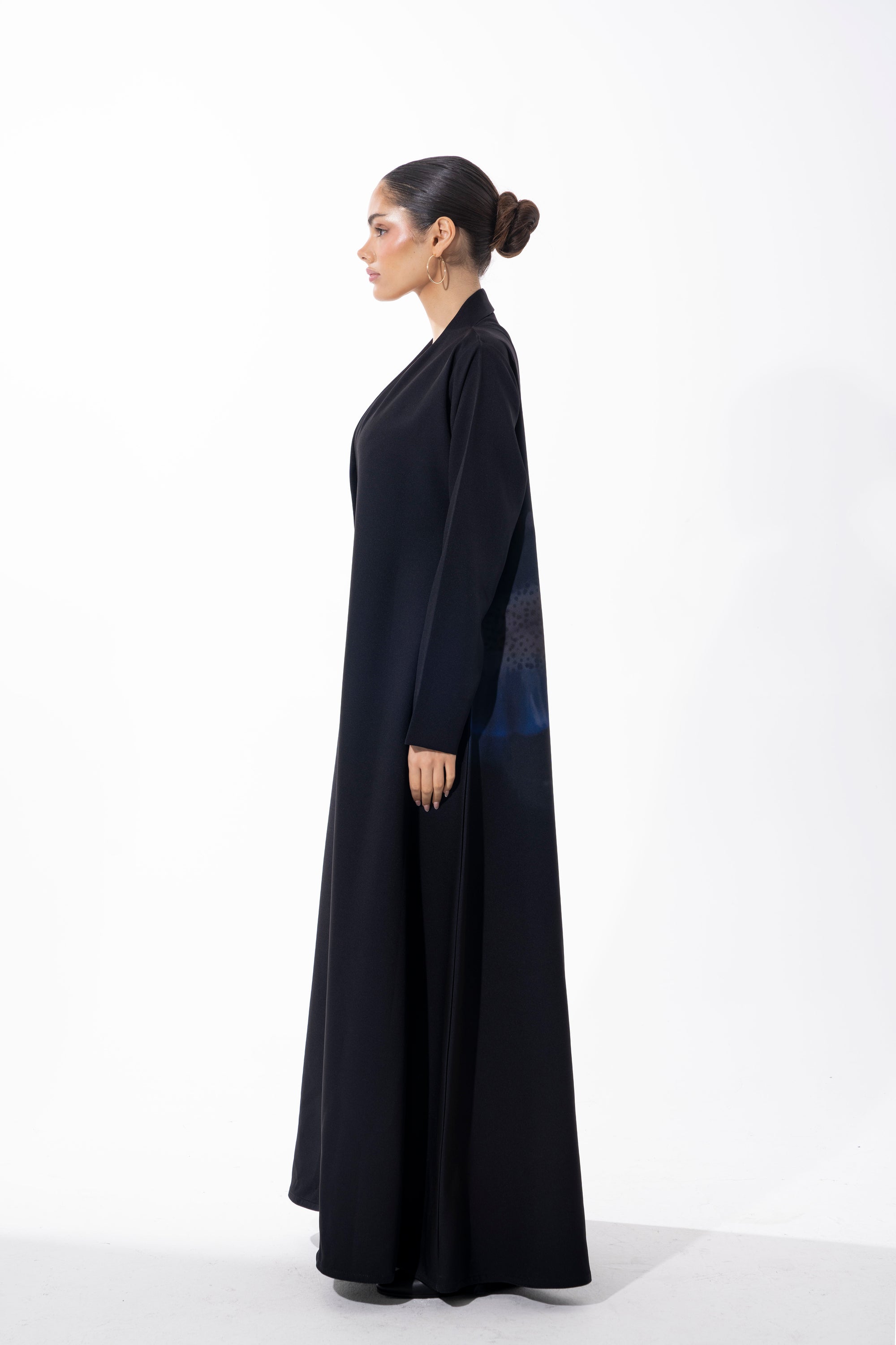 Printed Crepe/ Blue Orchid