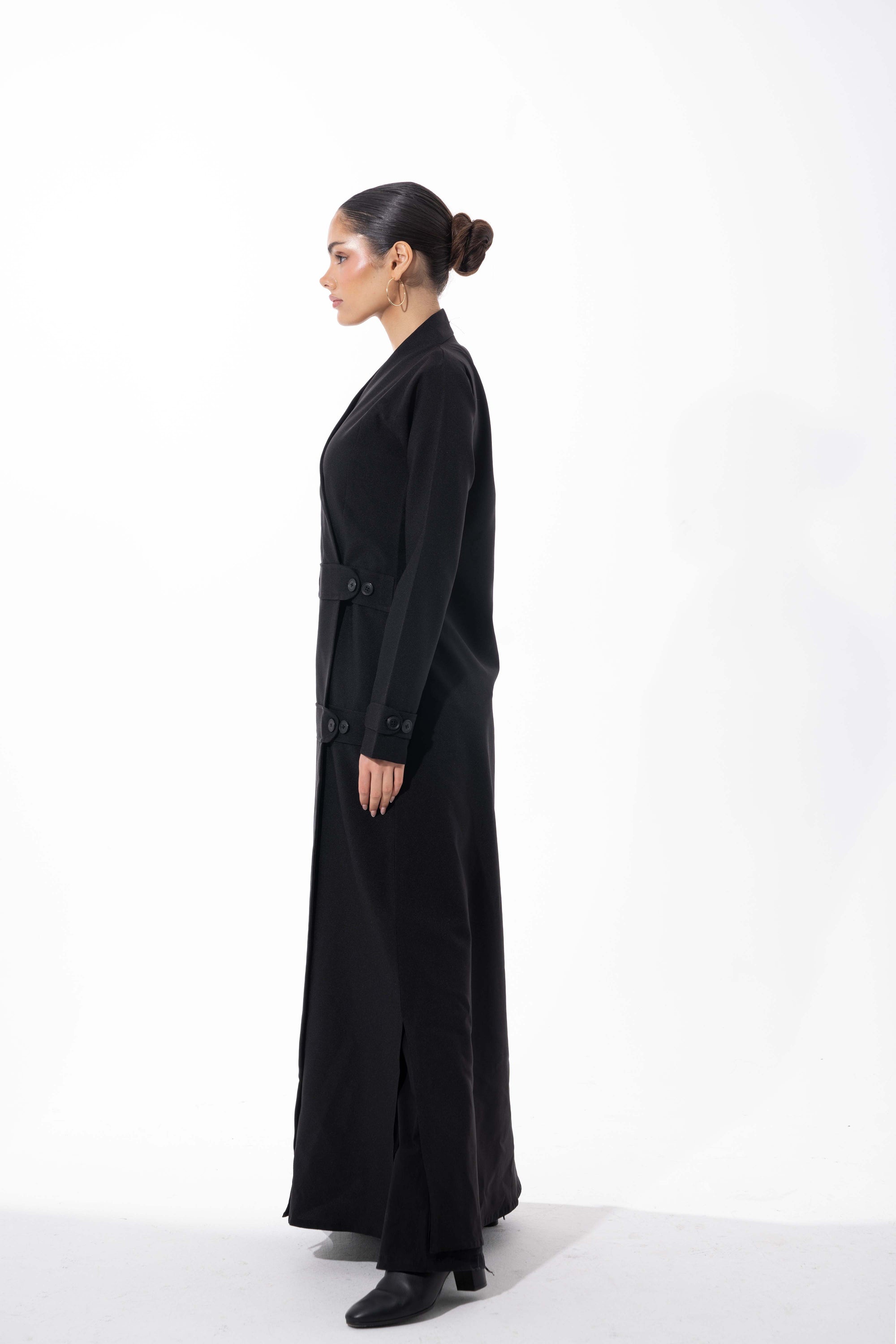 Wrapped Black Crepe