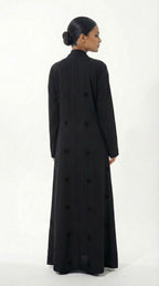 Black linen/black threads