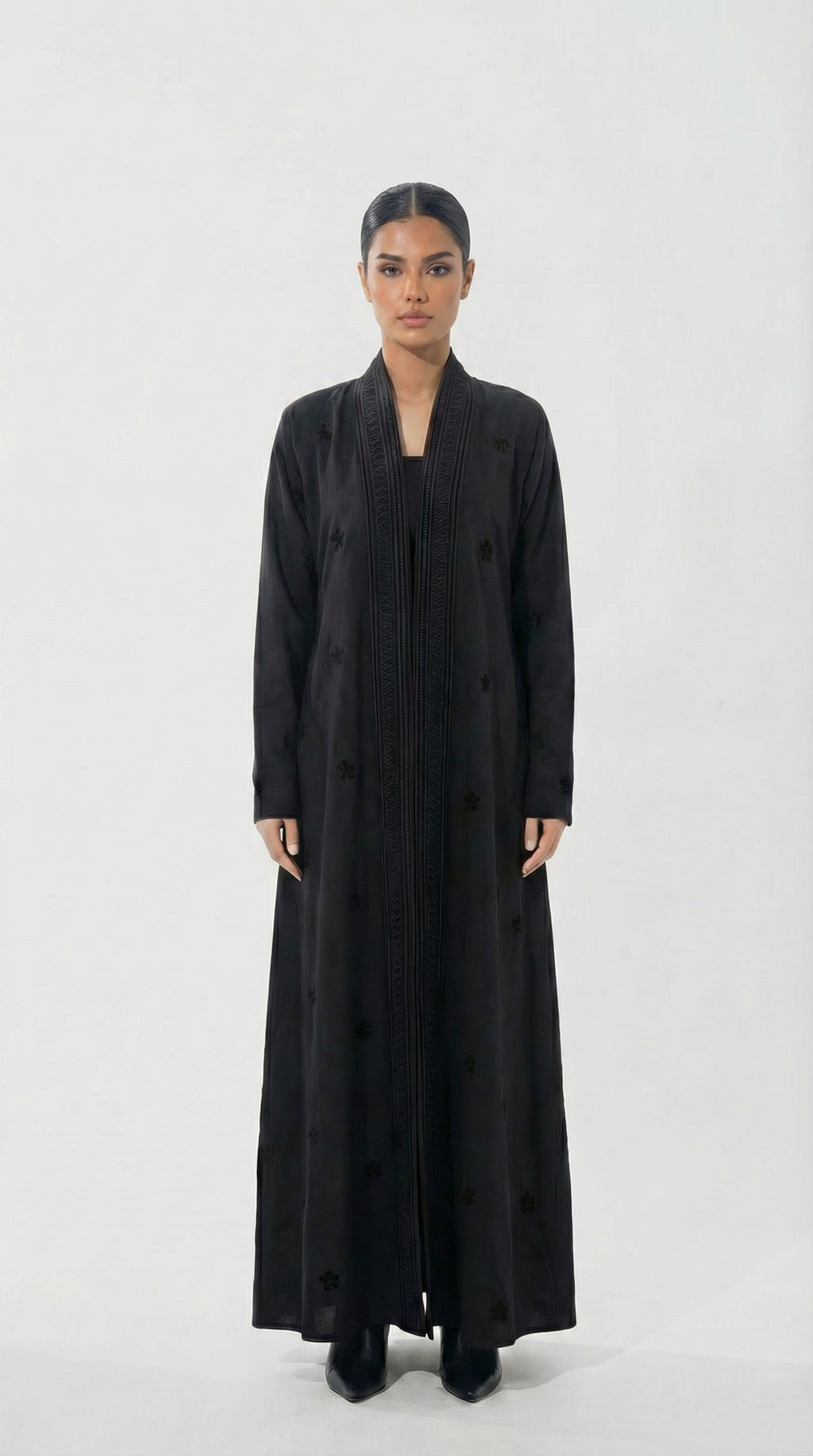 Black linen/black threads
