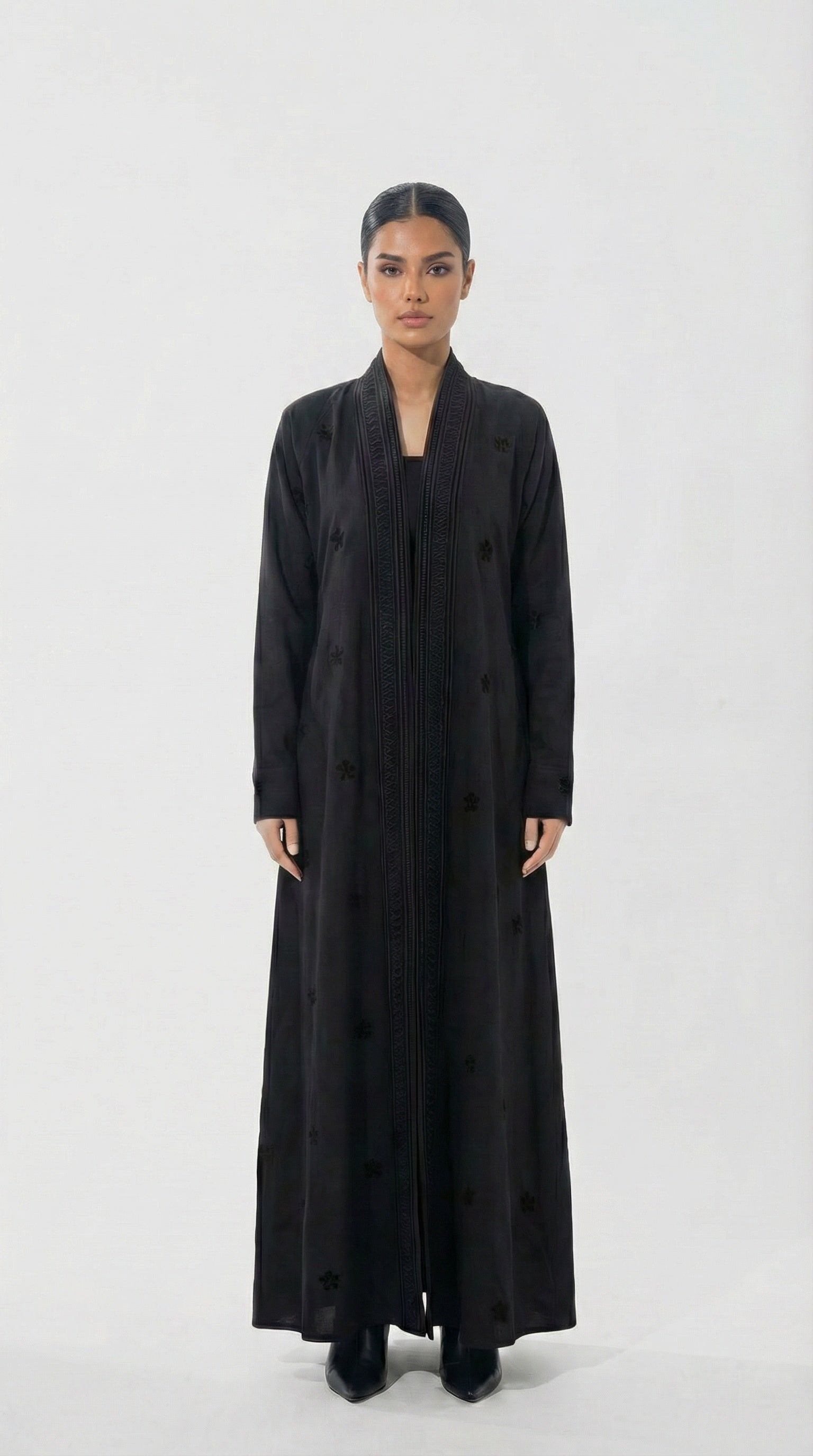 Black linen/black threads