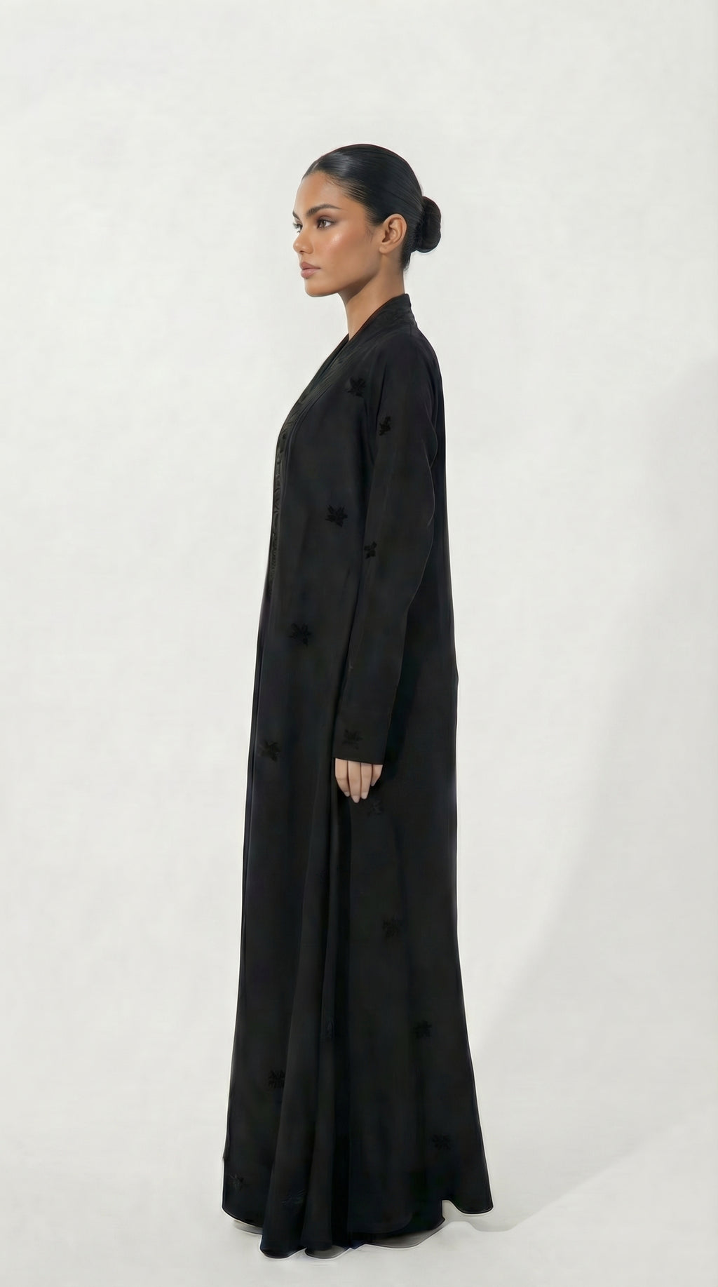 Black linen/black threads