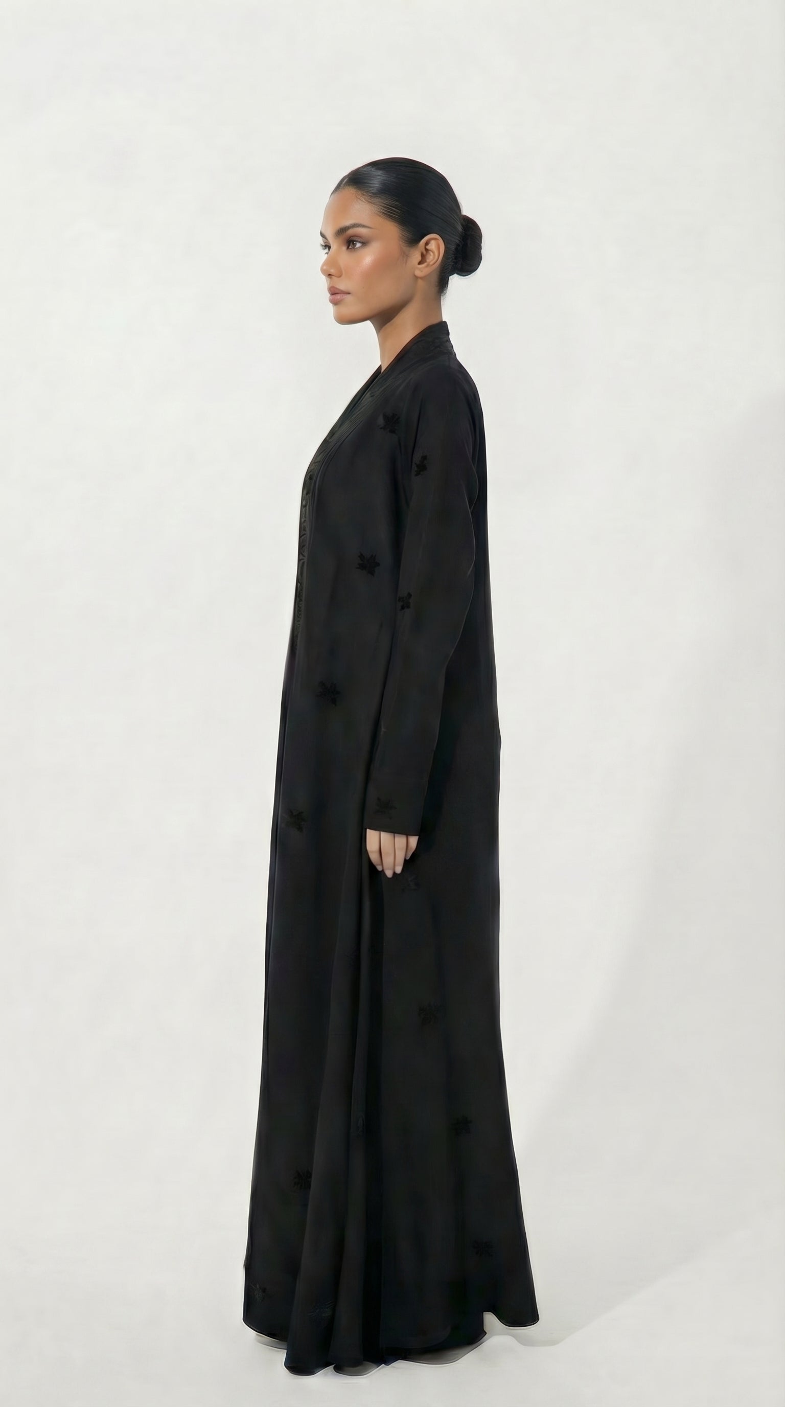 Black linen/black threads