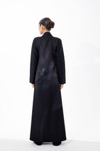 Printed Crepe/ Brown Orchid