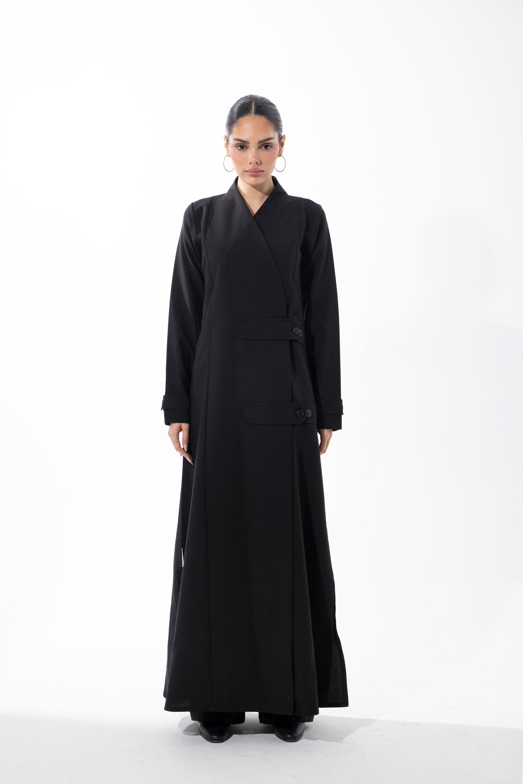 Wrapped Black Crepe