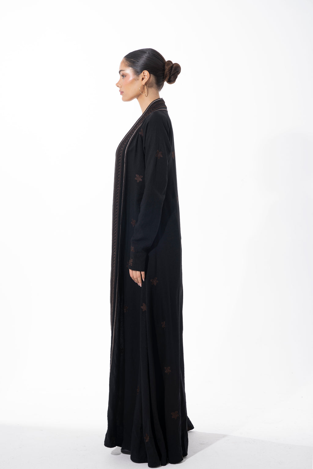 Black Linen/ Brown Threads