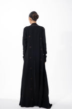 Black Linen/ Brown Threads