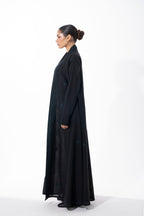 Black Linen/ Dark Green Threads