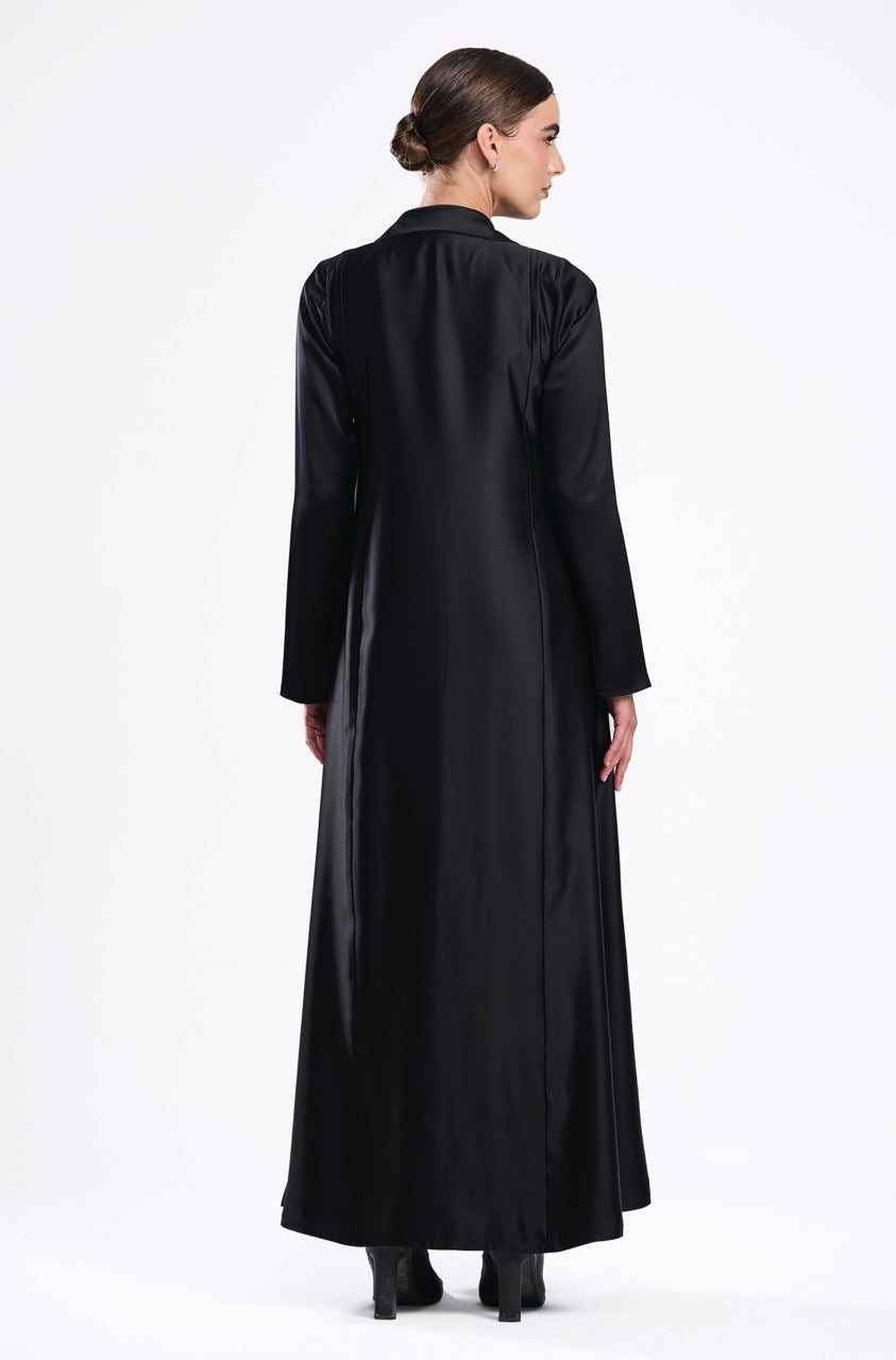 Blazer/black satin
